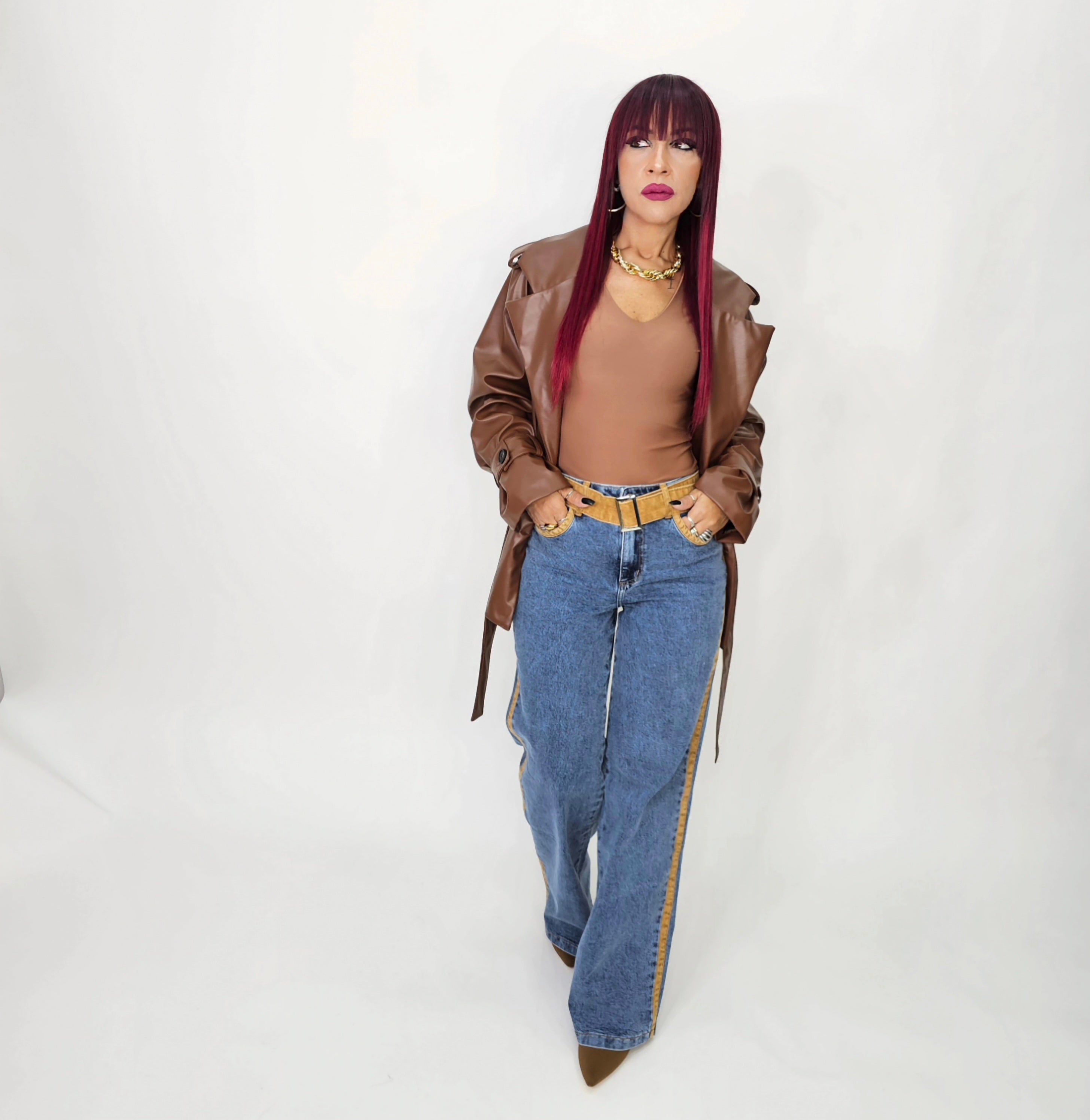 CAPPOTTO TRENCH CUOIO