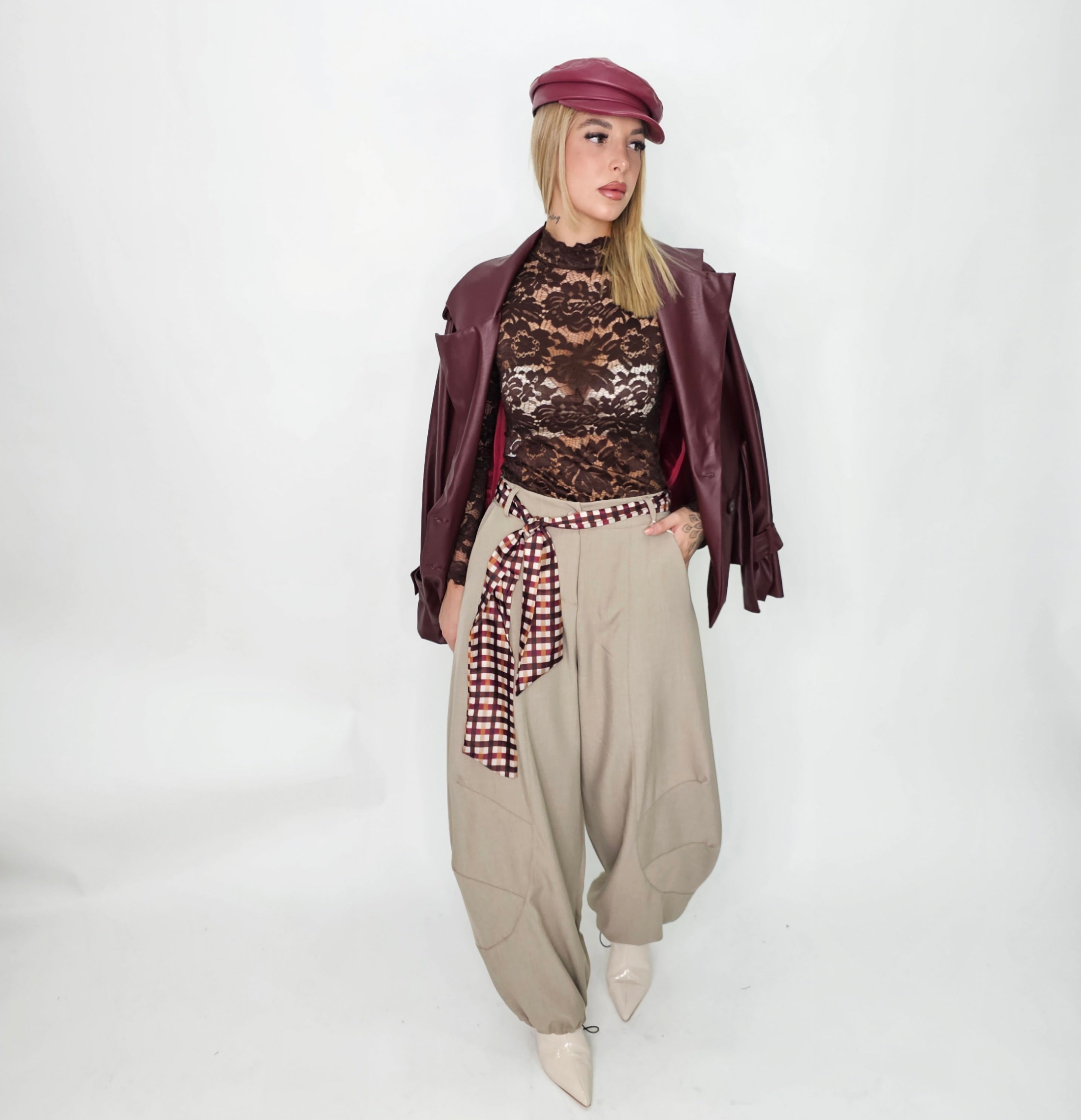 CAPPOTTO TRENCH BORDEAUX