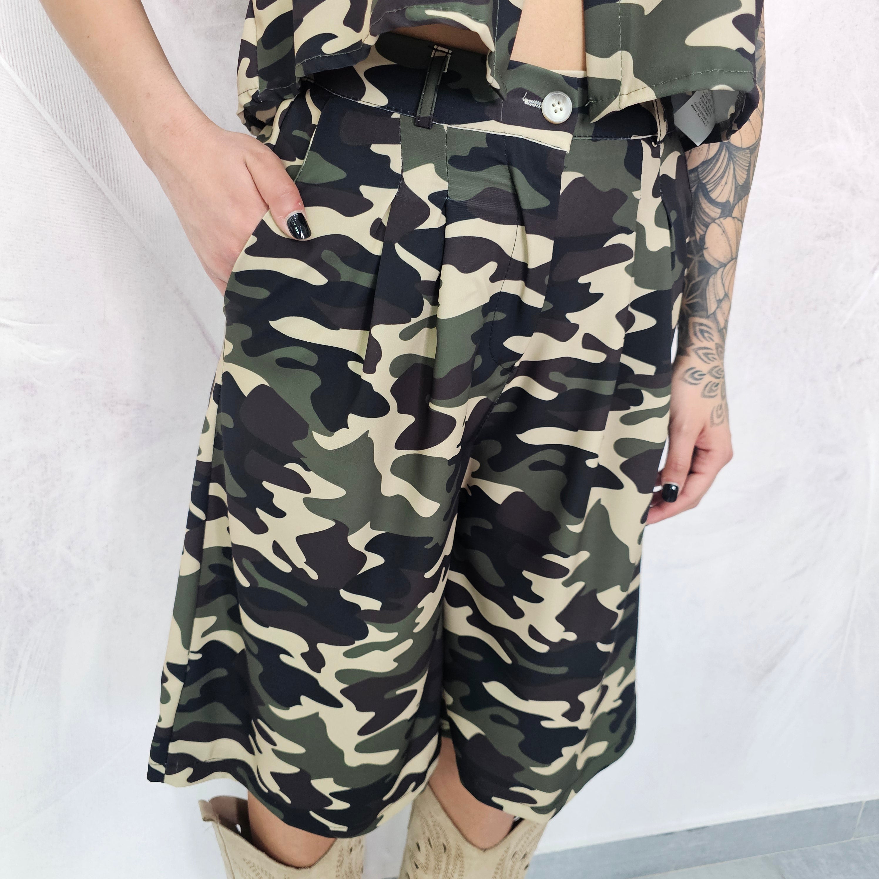 COORDINATO BERMUDA MILITARE
