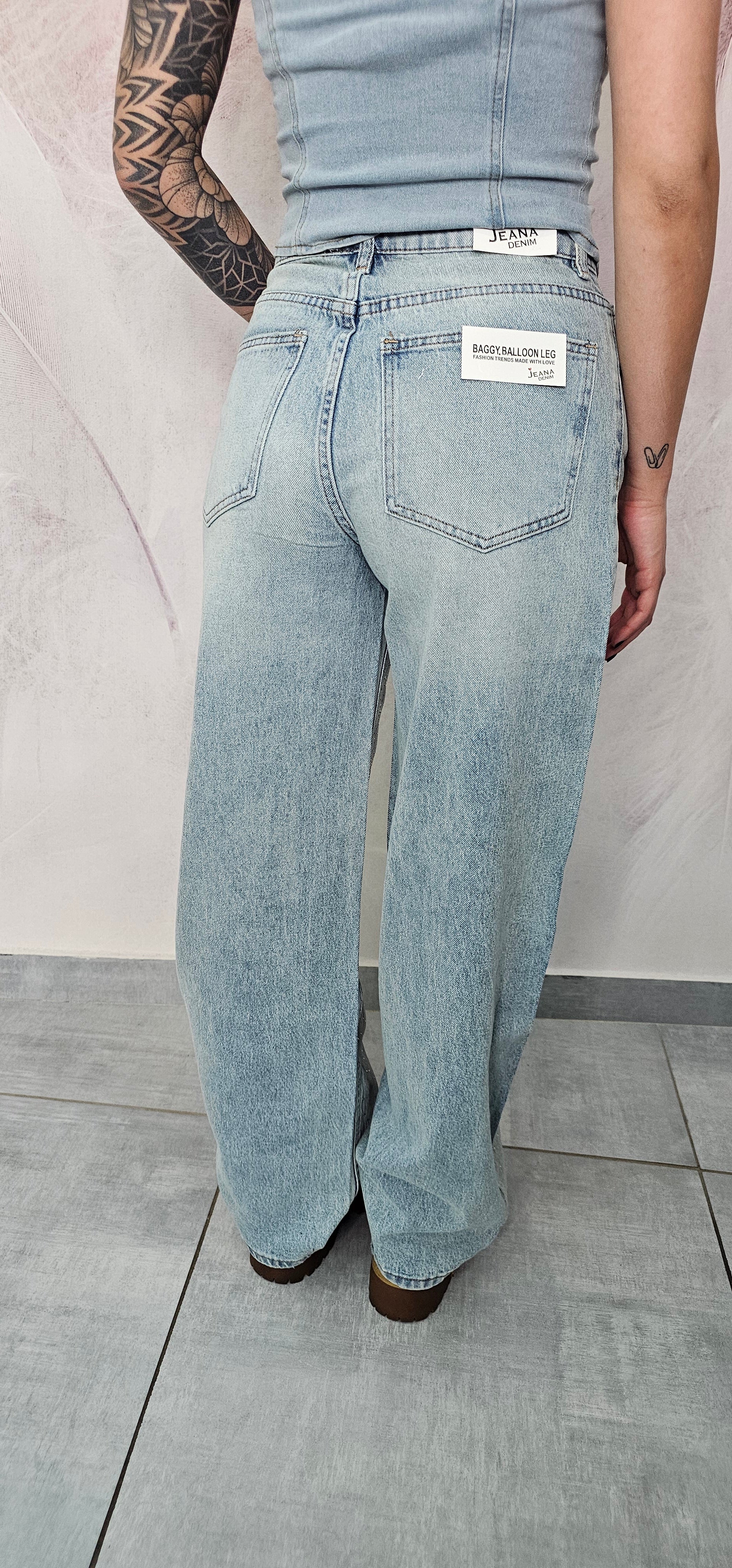 JEANS BALLOON DIAMANTE