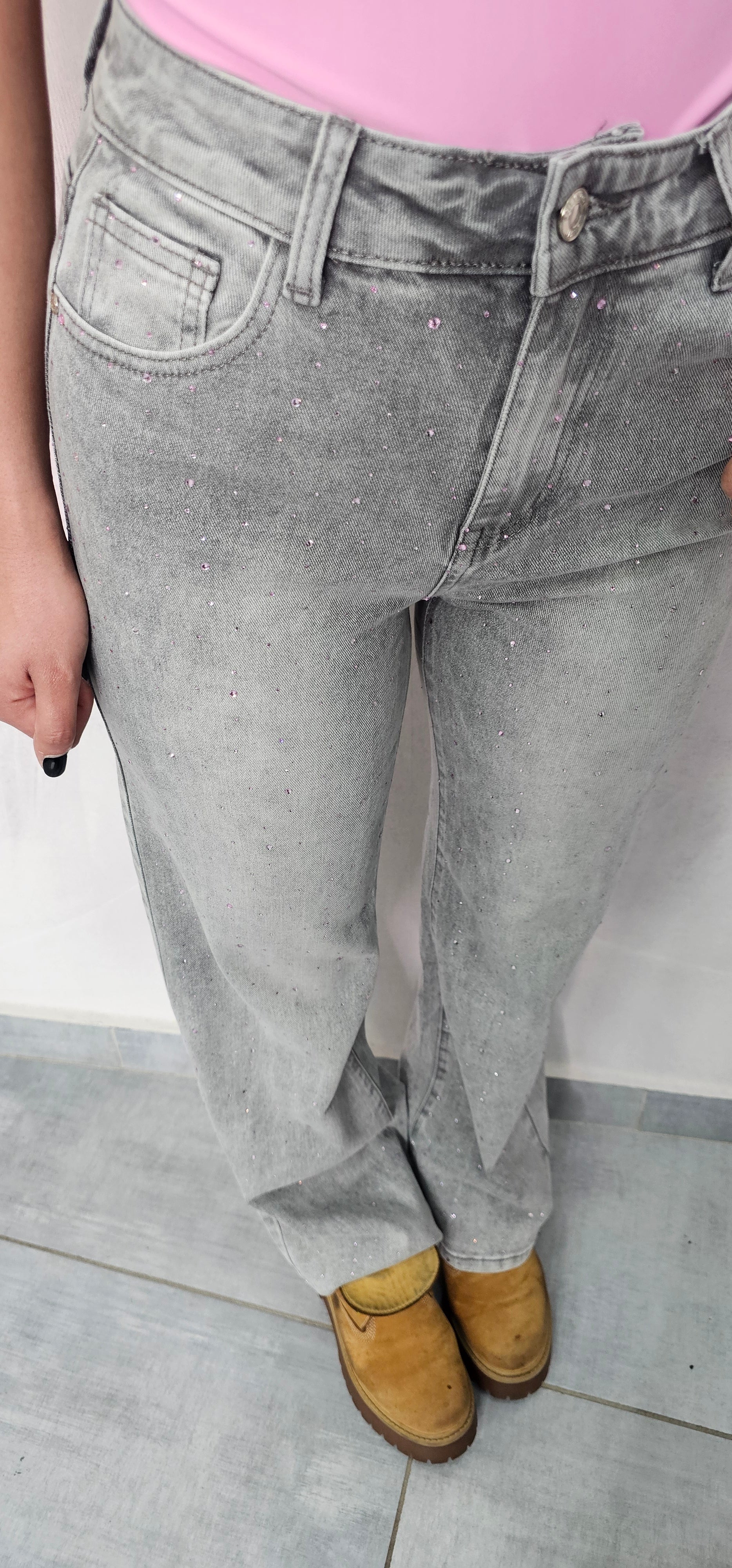 JEANS PINK STAR