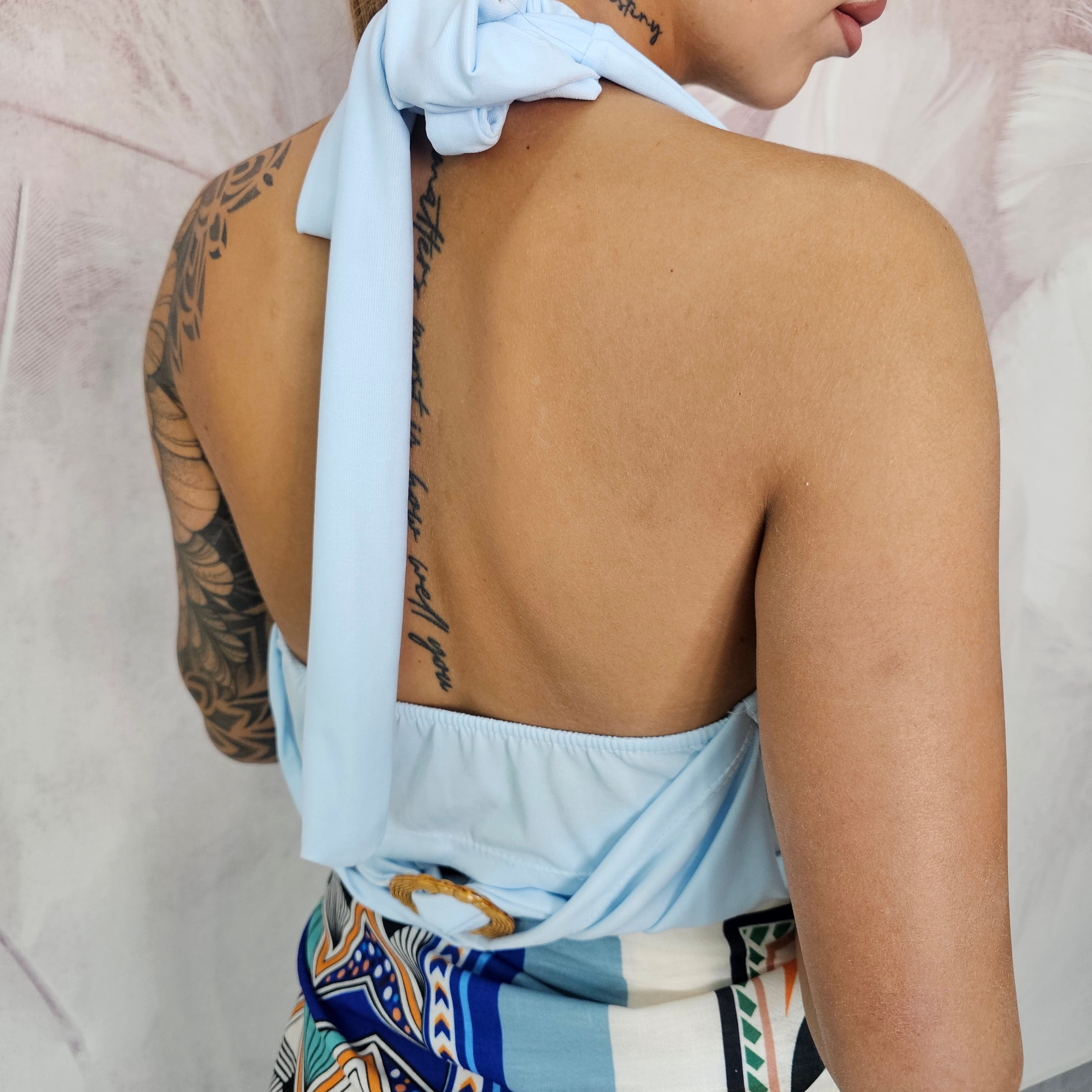 TOP SIRENETTA CELESTE