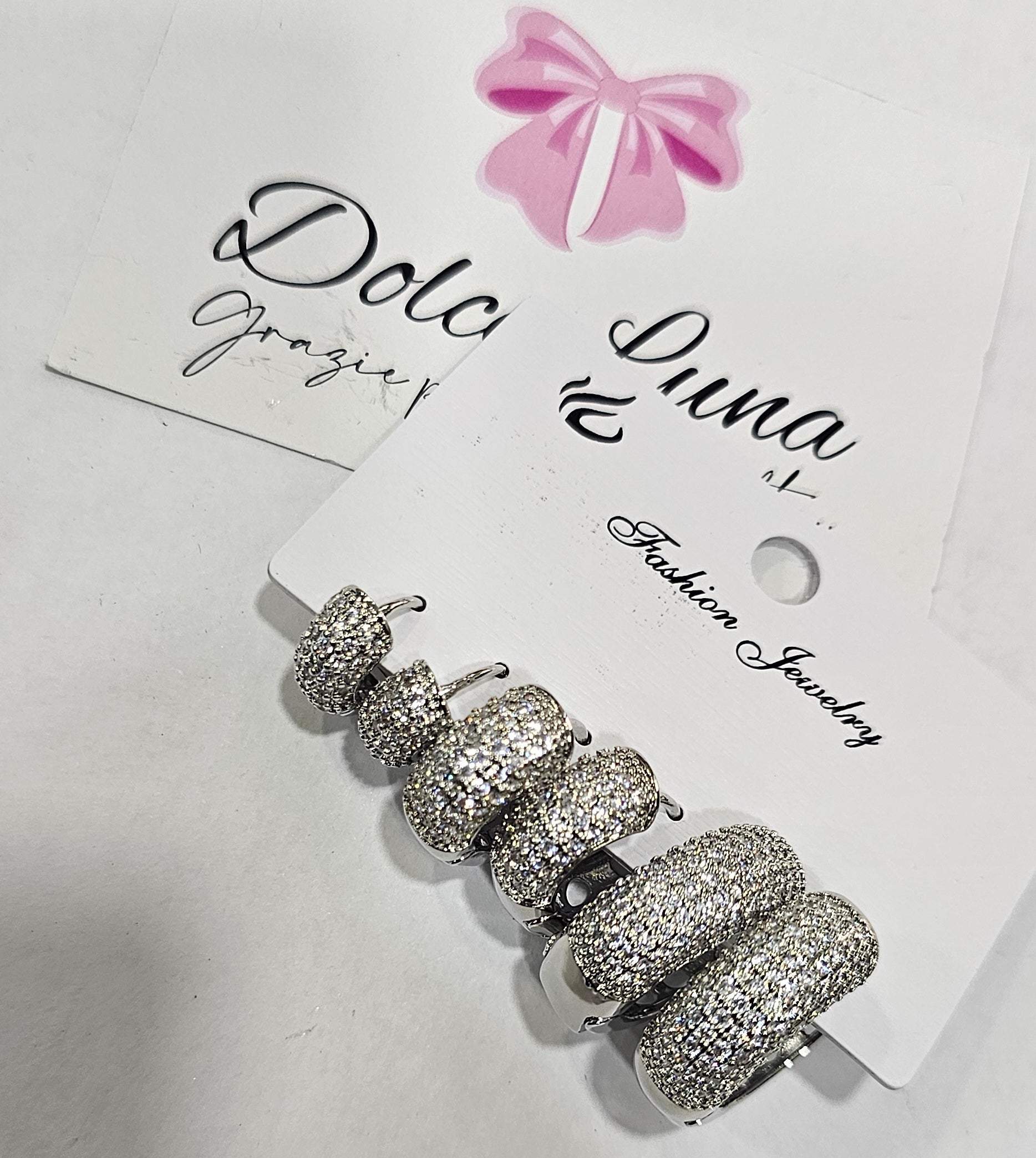 SET ORECCHINI STRASS
